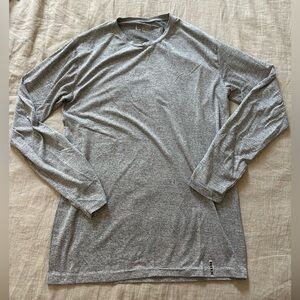 RBX Mens Heather Gray Knit Top